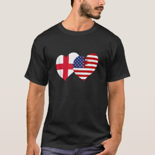 Ich liebe London Ich liebe USA Cool England USA Fl T-Shirt