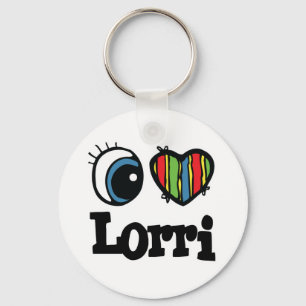 Ich liebe Lorri Schlüsselanhänger