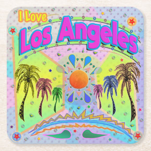Ich liebe Los Angeles Calm Desire Untersetzer