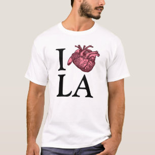 Ich Liebe Los Angeles mit anatomisch korrektem Her T-Shirt