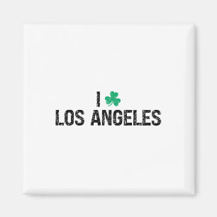Ich liebe Los Angeles Shamrock Klee St. Patrick's Magnet