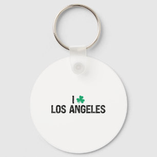 Ich liebe Los Angeles Shamrock Klee St. Patrick's Schlüsselanhänger