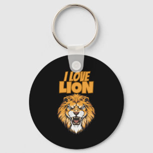 Ich liebe Löwe – Design für Tierliebhaber und Wild Schlüsselanhänger