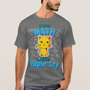 Ich liebe lustige Mathematik Mathematiker Katzenfo T-Shirt