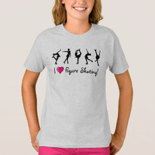 "Ich Liebe-Mädchen-T - Shirt/Schwarzes u. Rosa der T-Shirt