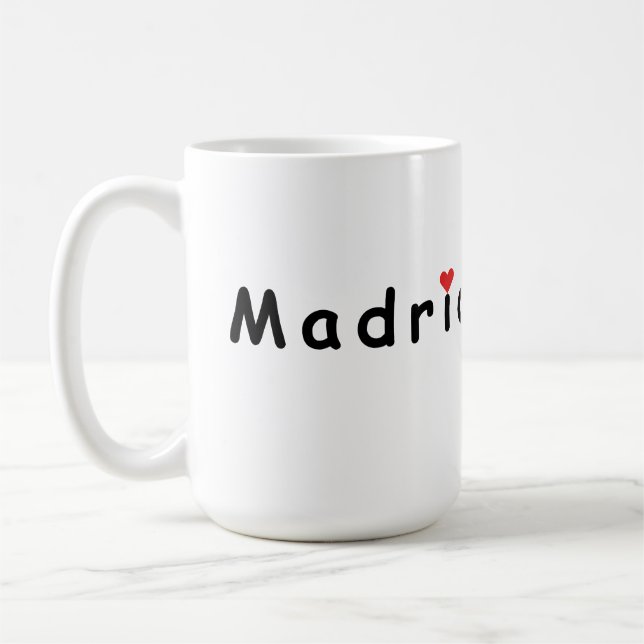 Ich liebe Madrid Kaffeetasse (Links)