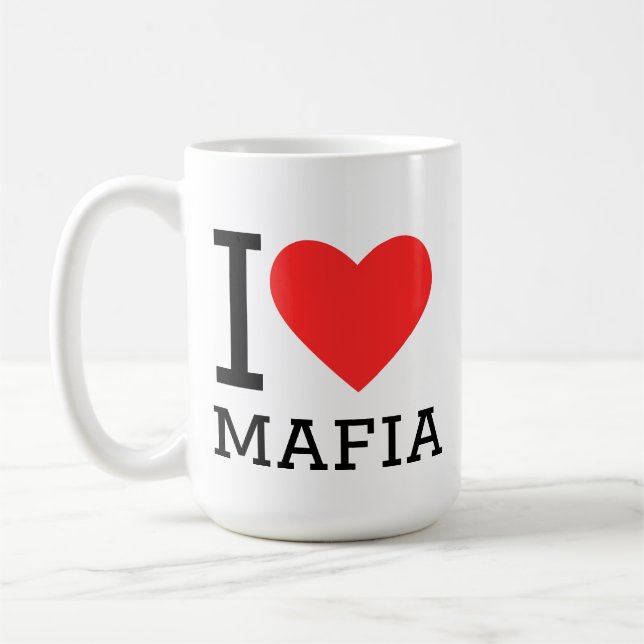 Ich liebe Mafia Kaffeetasse (Links)