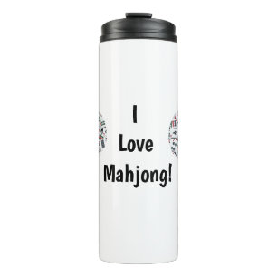 Ich liebe Mahjong Thermal Tumbler Thermosbecher