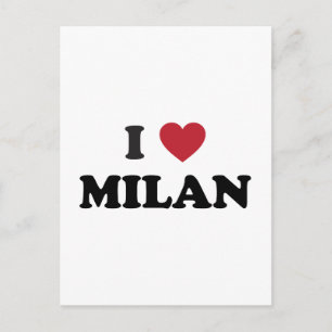Ich liebe Mailand Italien Postkarte