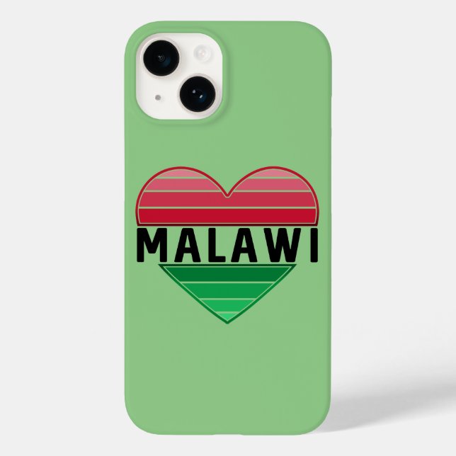 Ich Liebe Malawi, Malawian Herz Case-Mate iPhone 14 Hülle (Rückseite)