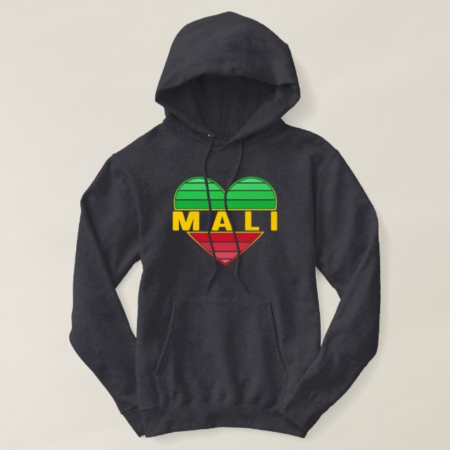 Ich Liebe Mali, Mali Hoodie (Design vorne)
