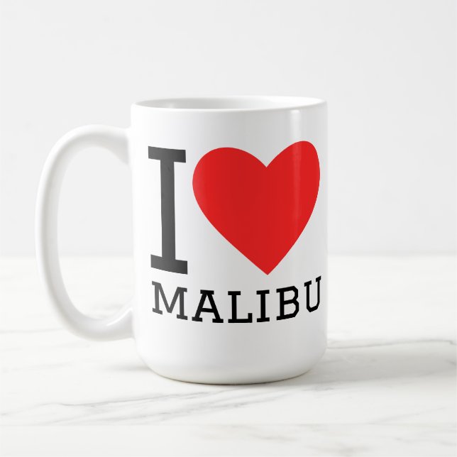 Ich liebe Malibu  Kaffeetasse (Links)