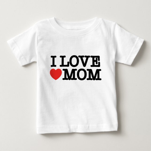 Ich Liebe Mama Baby T-shirt (Vorderseite)