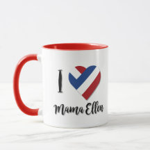 Ich liebe Mama Ellen mit der niederländischen Flag