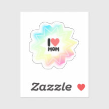 Ich liebe Mama Farbige Neonstern