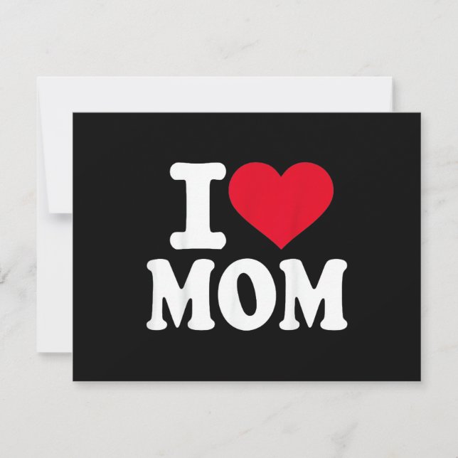 Ich liebe Mama Feiertagskarte (Vorderseite)