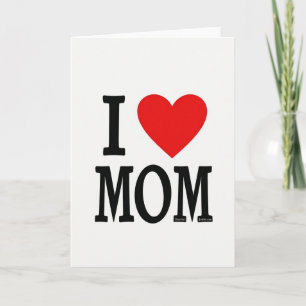 Ich liebe Mama Illustration Karte