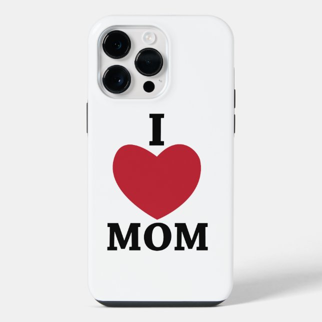 Ich liebe Mama     iPhone 14 Pro Max Hülle (Rückseite)