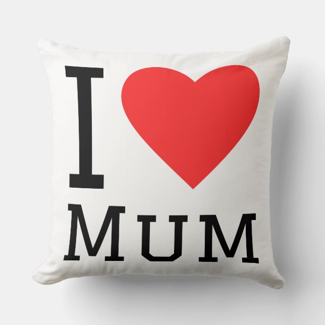 Ich liebe Mama Kissen (Vorderseite)