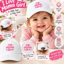 Ich liebe Mama Mädchen Rosa Baby Mädchen Hut – Süß