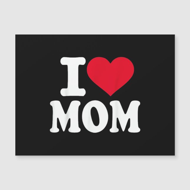 Ich liebe Mama Magnetkarte (Vorderseite)