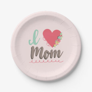 Ich liebe Mama Rosa Pappteller