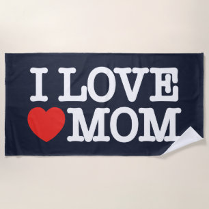 Ich Liebe Mama Strandtuch