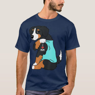Ich liebe Mama Tattoo Berner Sennenhund Lustiger M T-Shirt