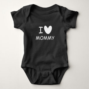 Ich liebe Mami lustiger Baby-Body für neue Eltern Baby Strampler