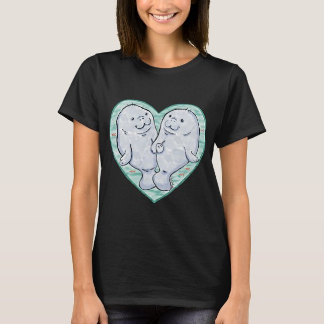 Ich liebe Manatees T-Shirt (Vorderseite)