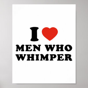 Ich liebe Männer, die wimmern Lustiges Weihnachten Poster