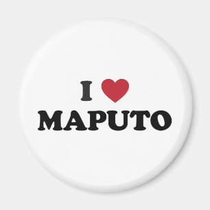 Ich liebe Maputo Mosambik Magnet