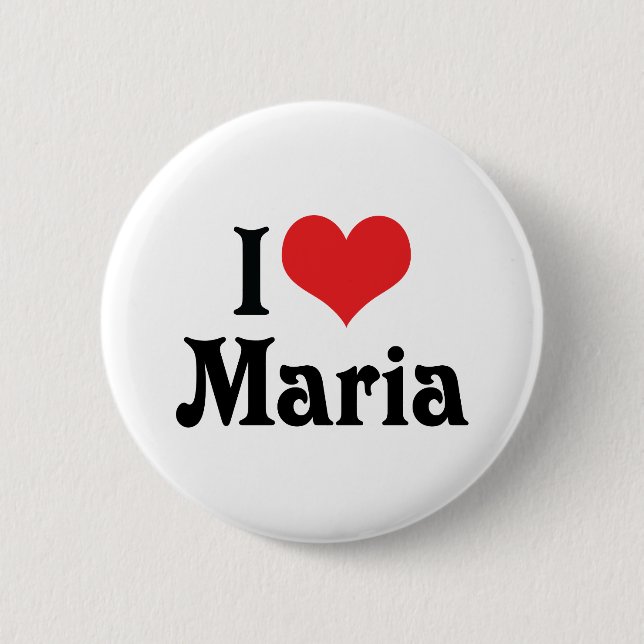 Ich liebe Maria Button (Vorderseite)