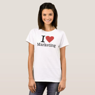 Ich ❤️ Liebe Marketing für Angestellte CUSTOM Wome T-Shirt