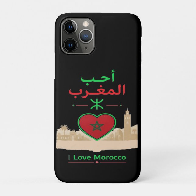 Ich liebe Marokko Case-Mate iPhone Hülle (Rückseite)