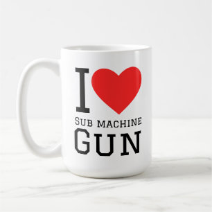 Ich liebe Maschinenpistole Kaffeetasse