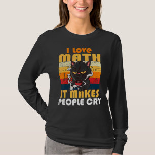 Ich Liebe Mathe macht Leute wühlen Grumpy Cat 3 T-Shirt