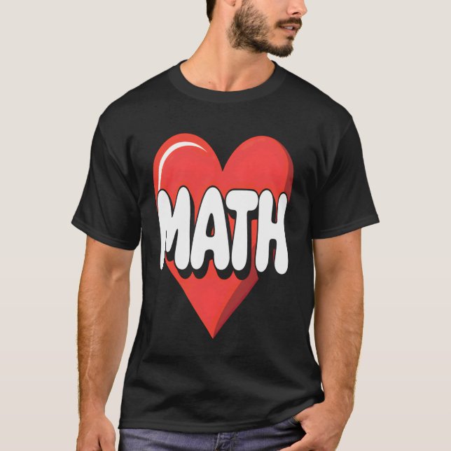 Ich liebe Mathe T-Shirt (Vorderseite)