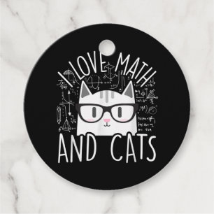 Ich Liebe Mathe und Katzen Niedliche Katze Geschenkanhänger