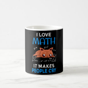 Ich Liebe Mathematik es macht Leute weinen Kaffeetasse