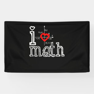 Ich Liebe Mathematik Ich habe Mathematik Banner