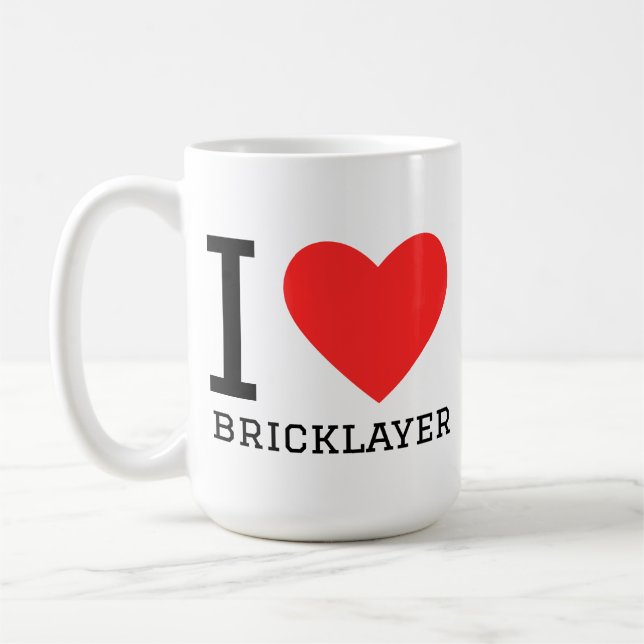 Ich liebe Maurer Kaffeetasse (Links)
