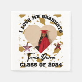 Ich Liebe mein Abitur 2024 Herz Serviette