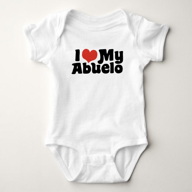 Ich Liebe mein Abuelo Baby Strampler (Vorderseite)