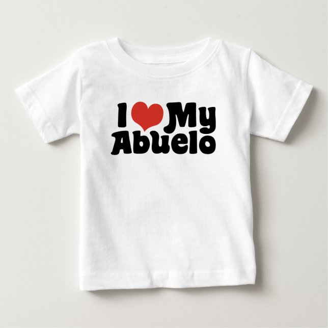 Ich Liebe mein Abuelo Baby T-shirt (Vorderseite)
