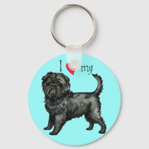 Ich Liebe mein Affenpinscher Schlüsselanhänger
