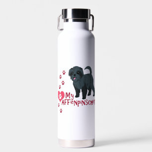 Ich Liebe mein Affenpinscher! Trinkflasche