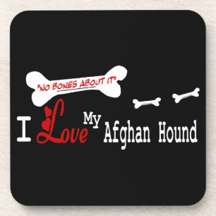 Ich Liebe mein afghanisches Hund Getränkeuntersetzer