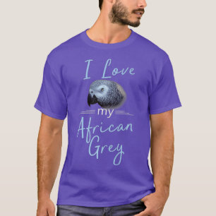 Ich Liebe mein afrikanischer Papagei T-Shirt