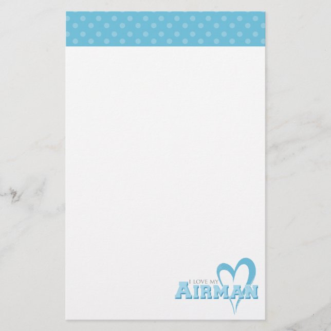 Ich Liebe mein Airman-Schreibgerät Briefpapier (Vorderseite)